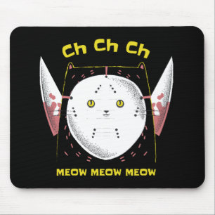 Purr-fectly Horrifying Kitty Mouse Mat