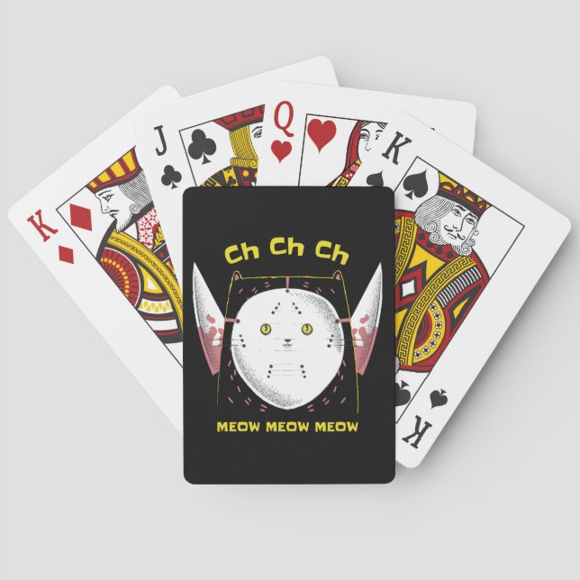 Purr-fectly Horrifying Kitty Playing Cards (Back)