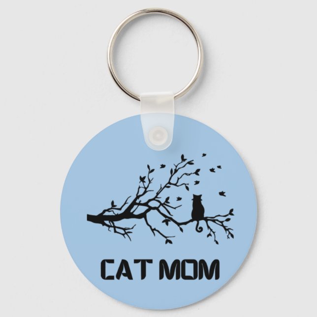  "Purr-fectly Proud Cat Mum" Key Ring (Front)