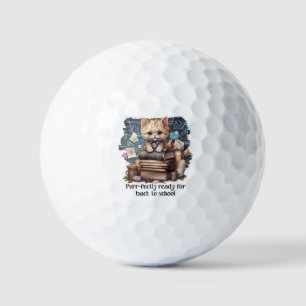 Purr-fectly Ready For Back To School Golf Balls