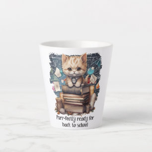 Purr-fectly Ready For Back To School Latte Mug