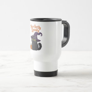 Purr-fectly Spooky Halloween Cat Travel Mug