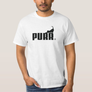 PURR in black or white T-Shirt