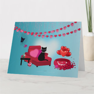 Purr Love - Cupid - Cat Gift Bag Card
