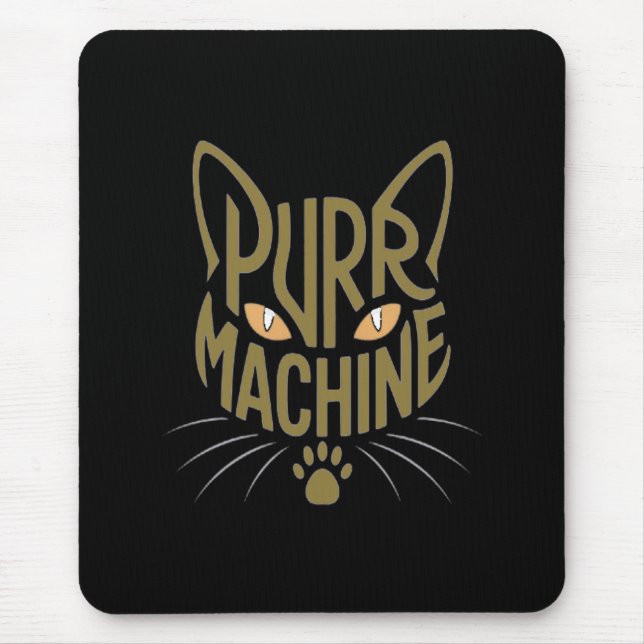 purr machine mouse mat (Front)