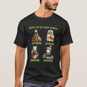 Purr Months Fall Winter Cat Lover T-Shirt