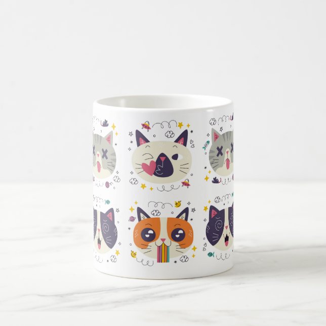 'Purr More, Hiss Less' Cat Mug – Perfect Gift (Center)