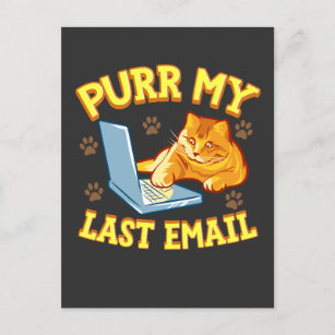 Purr My Last Email Postcard