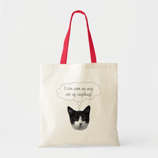 Purr My Way Out of Anything Bag (Front)