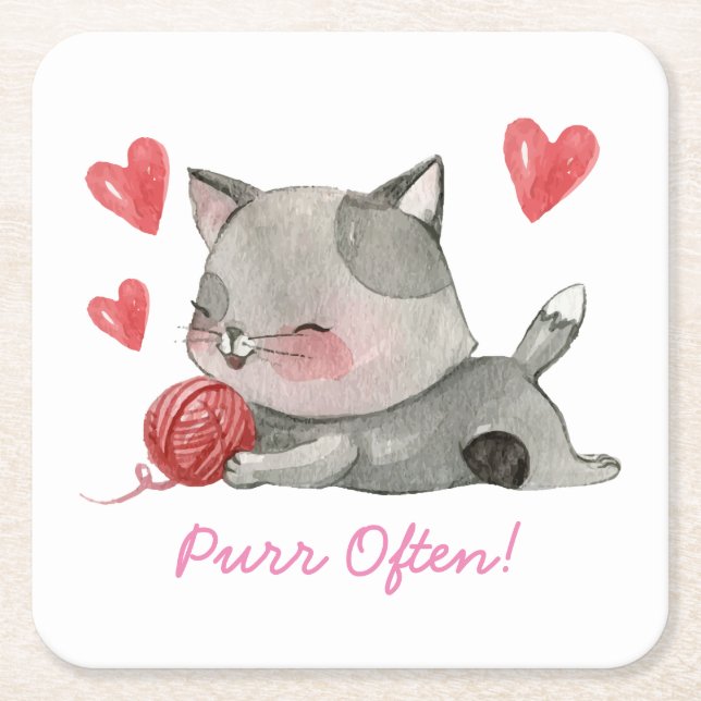 purr often coasters (Front)