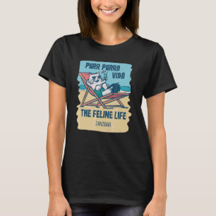 Purr Purra Vida The Feline Life Zanzibar T-Shirt