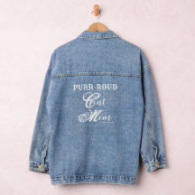 PURR-ROUD Cat Mum - Denim Jacket