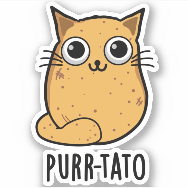 Purr-tato Funny Cat Potato Pun  (Front)