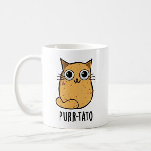 Purr-tato Funny Cat Potato Pun  Coffee Mug