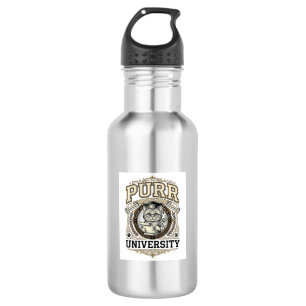 Purr University Cat Fake University Academy Vintag 532 Ml Water Bottle