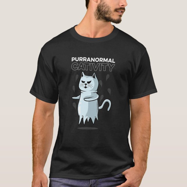 Purranormal Cativity Cat Mum T-Shirt (Front)