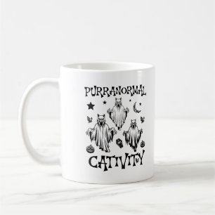 Purranormal Cativity Cats Ghost Hunter Halloween Coffee Mug