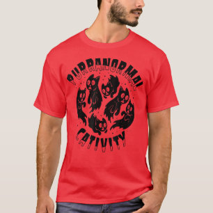 Purranormal Cativity, Funny Cat Lovers Halloween D T-Shirt