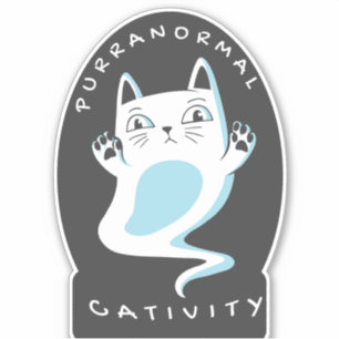 PURRANORMAL CATIVITY HALLOWEEN CAT LOVER SPOOKY 