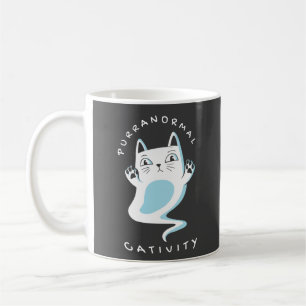 PURRANORMAL CATIVITY HALLOWEEN CAT LOVER SPOOKY  COFFEE MUG