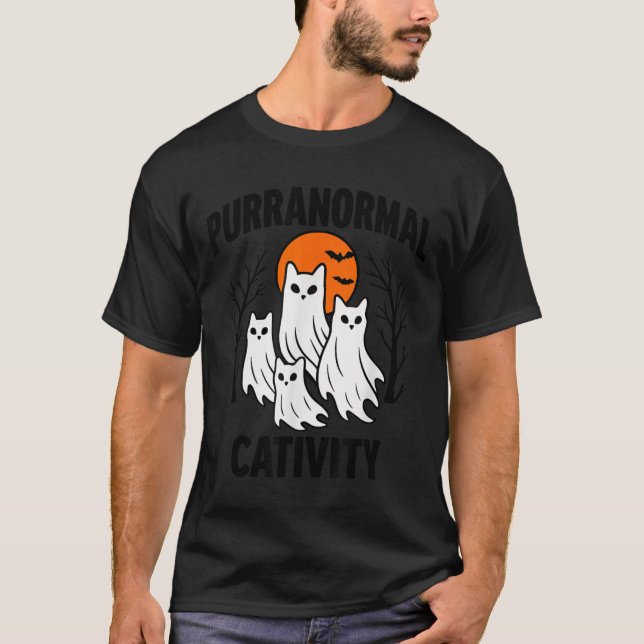 Purranormal Cativity Purranormal Activity Hallowee T-Shirt (Front)