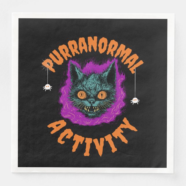🕷️ Purranormal Napkins 🐾 (Front)