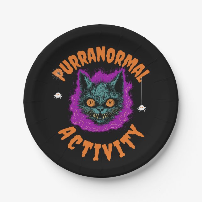 🎃 Purranormal Party! 🕸️ Paper Plate (Front)