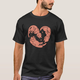 Purrfect Balance (Cute Cat Circle Illustration) T-Shirt
