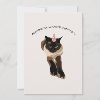 Purrfect Birthday greeting card