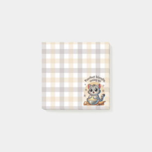 "Purrfect biscuits, coming up" Kneading Cat Post-it Notes