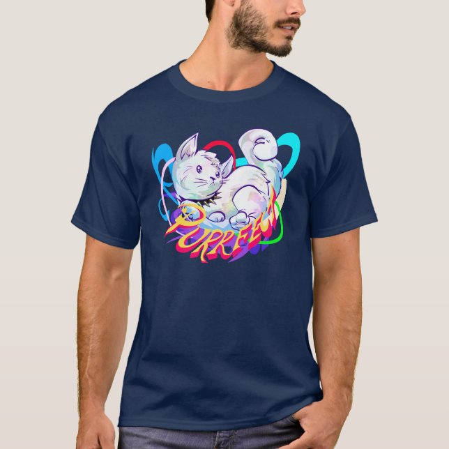 Purrfect Boy Couple Tshirt (Front)