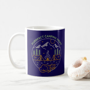 Purrfect Camping Night Coffee Mug
