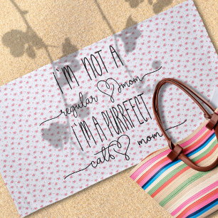 Purrfect Cat Mum Beach Towel