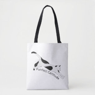 Purrfect Cattitude Tote Bag