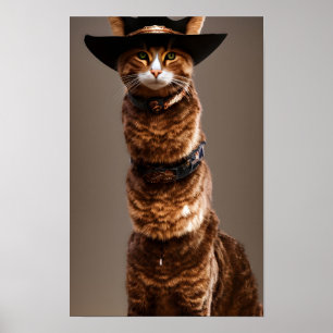 Purrfect Cowboy: Feline Frontier Adventure Poster
