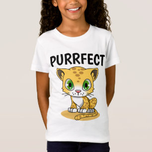 PURRFECT CUTE GIRLS CAT T-Shirts