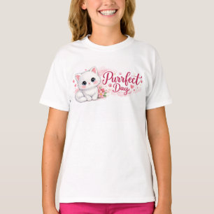 Purrfect Day Cute Kitten Kids T-Shirt