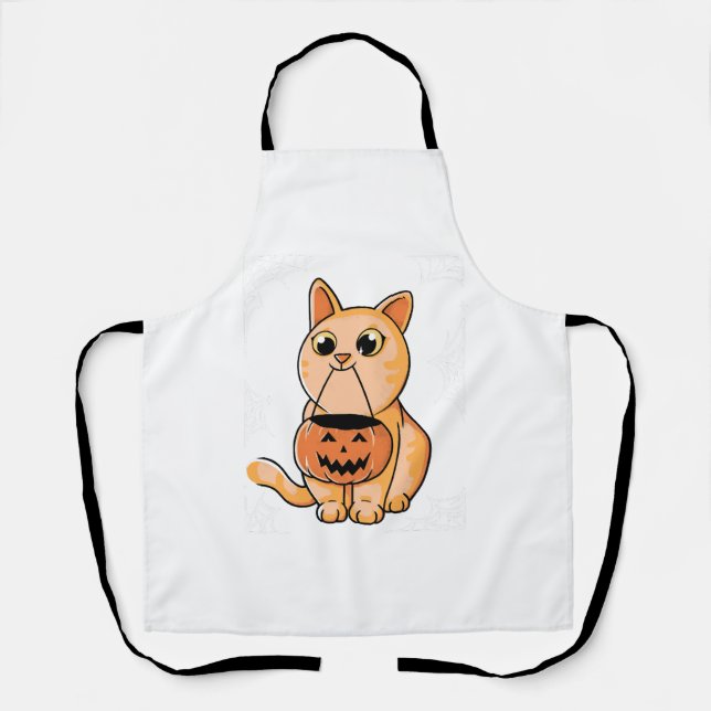 Purrfect Halloween Apron (Front)