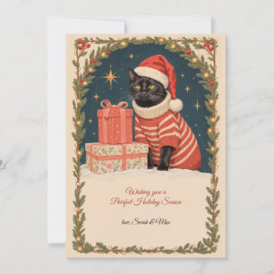 Purrfect Holiday Season Holiday Card