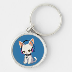 Purrfect Kawaii Cat Key Ring