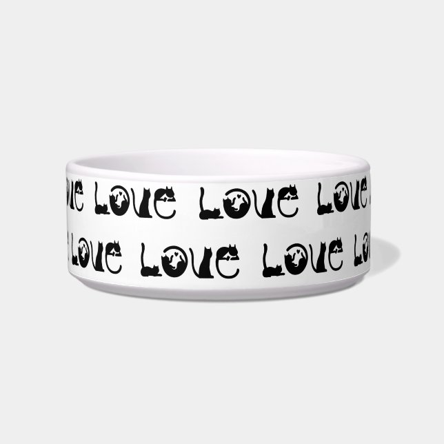 Purrfect Love Cat Bowl (Front)