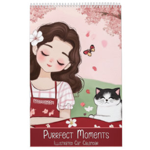 Purrfect Moments: Illustrated Cat Calendar