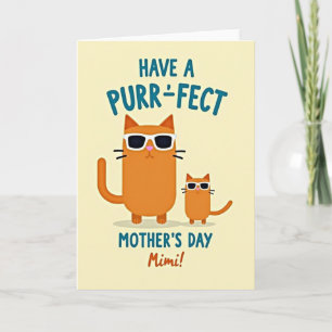Purrfect Mothers Day Mimi Card