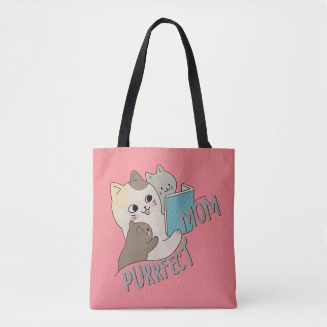 Purrfect Mum Tote Bag (Front)