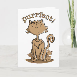 Purrfect Mummy cat and kittens Card