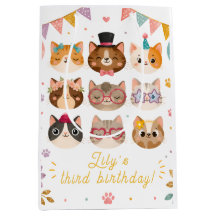 Purrfect Party Kitty Favour Bag for Kids Girls
