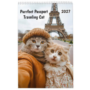 Purrfect Passport – 2027 Travelling Cat Calendar