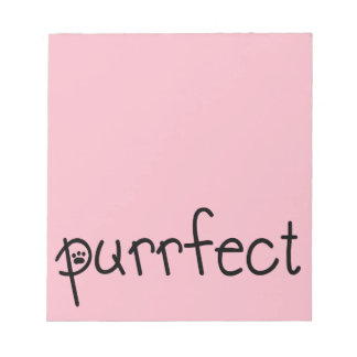 Purrfect Pink Note pad for any Cat lover
