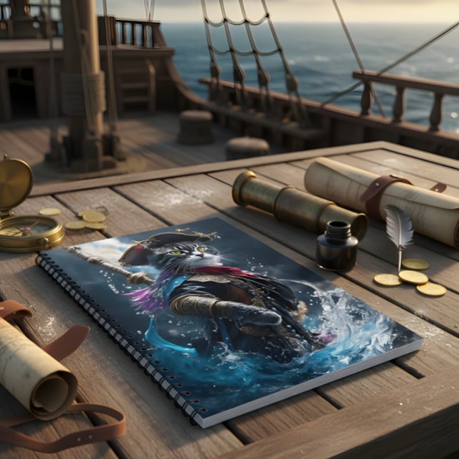 Purrfect Pirates: Whimsical Cat Pirate Notebook (Creator Uploaded)