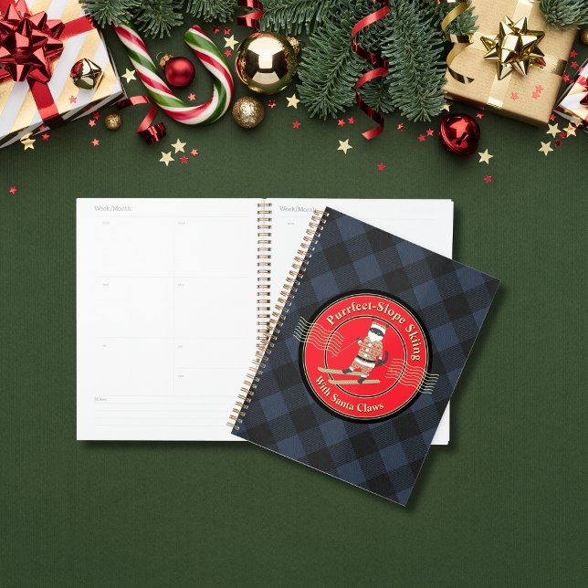 Purrfect-Slope Skiing with Santa Claws  Planner (A Purrfect-Slope Skiing with Santa Claws Planner.)